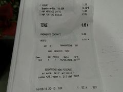 结账小票-Pam local Roma XX Settembre