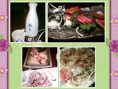 清酒+生鱼片+芝士虾+烤牛舌+炒乌冬面-贵木日本料理·铁板烧(新地假日广场店)