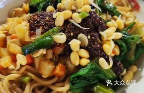 Vegetarian Sauce Noodles with Hand-Pressed Buckwheat Noodles
