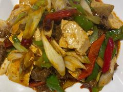 豆腐炒牛肉-兰州马子禄牛肉面(文景公园店)