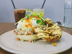 Crab Benedict-Five Oars Coffee Roasters Heritage