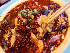 海鲜毛血旺-渔民船说·北塘海鲜·天津菜·海肠捞饭(北塘古镇店)