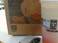 奶酪粉桃-LELECHA乐乐茶(上海五角场万达广场店)