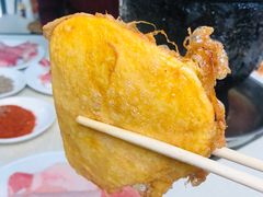 鸡蛋炸馒头片-大槐树烤肉馆