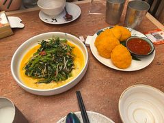 酸笋炒空心菜-浩海火燒雲傣家菜(芮欧百货店)