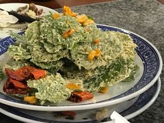 面拖桑树叶-天台徐家小吃