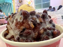 红豆炼乳刨冰-梁子刨冰王&梁小糖(王顶堤店)