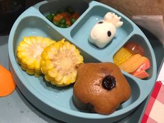 蘑菇汤莜面鱼鱼儿童餐-西贝(上海国际时尚中心店)