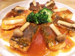 鲍汁自制翠豆腐-竹里馆·淮扬菜·功夫茶(老门东店)