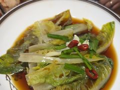 茶树菇炒油麦菜-锦上中式酒馆(南内环店)