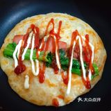 火腿片手抓饼