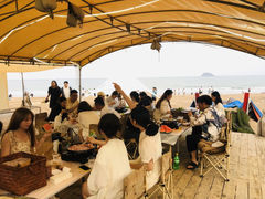 -山海一众流清河沙滩露营地·团建拓展·沙滩烧烤