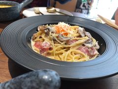 奶油培根蘑菇面-一尺花园(安和花园店)