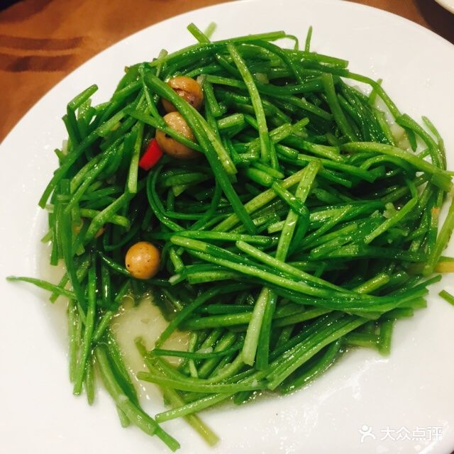 茂园餐厅炒水莲菜图片