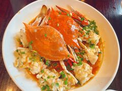 葱烧梭子蟹-健眺小海鲜(临海后山店)