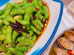 凉拌毛豆-早酒肖汉老味拌面