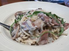 培根蘑菇奶油意面-新贝乐意大利餐厅(苏州中心店)