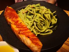 烤三文鱼罗勒意面-Bco豆库(星耀天地店)