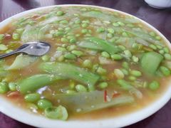 青豆烧丝瓜-灯盏窝饭店(新都分店)