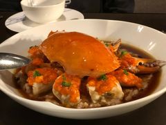 和乐蟹蒸手剁肉饼-广州文华东方酒店·江-由辉师傅主理