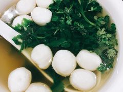 菊叶手工鱼圆汤-南京东郊国宾馆