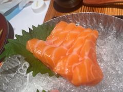 甜虾三色拼盘-花潮料理艺食馆(世欧广场店)