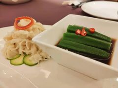 捞汁秋葵拼葱油笋茸-江南·JIANGNAN(北京歌华开元大酒店)