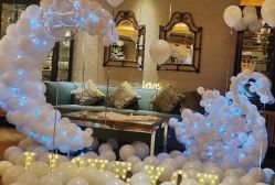 -宝宝百日宴周岁生日派对气球布置策划