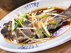 油泼黑头鱼-天伦海鲜·老味道·青岛菜(栈桥天主教堂店)