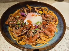 寿喜烧牛肩肉烩意面配温泉蛋-BE BRIGHT KITCHEN(正佳广场店)