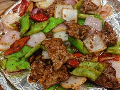 铁板黑椒牛肉-永記粤菜·五指毛桃花雕鸡煲(九亭店)