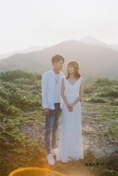 海边绿景客片-巴黎婚纱摄影工作室