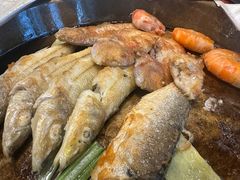 姜葱铜盘焗杂鱼-观海半岛宴·湛江菜(海上世界店)