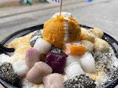 香芋芋圆麻薯冰-运栋天马牛肉饼(林科大店)