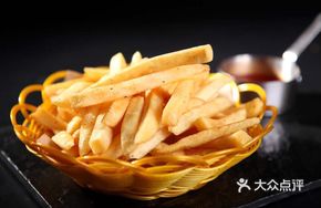 American Blue Wavy Fries