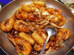 黑胡椒芝士年糕虾-新白鹿餐厅(百联中环店)