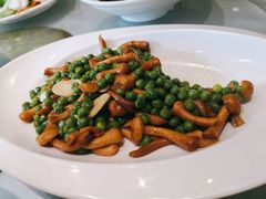 滑子菇烩鲜豌豆-鑫巴蜀小镇 · 水煮鱼专研店(玉桥店)