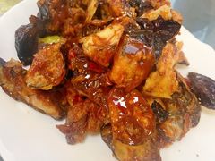 焦糖茄子牛肉粒-桃子餐厅·天津菜(红星路直营店)