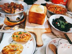 虾仁鸡汤豆腐-绿茶餐厅(昌平悦荟店)