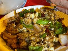 辣炒牛蛙-天津乾毓德饭庄·清真传统炒菜·海鲜烧烤(咸阳路店)