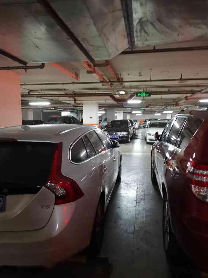 家乐福停车场-"来附近的餐厅吃霸王餐,把车停在家乐福的地.