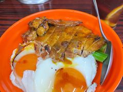 鸡扒煎双蛋饭-華叔茶記