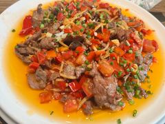 德宏酸木瓜炒牛肉-小喜客·云南特色菜(纳西庭院店)