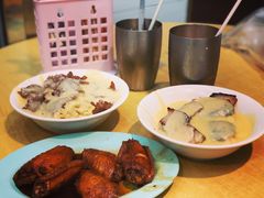 猪颈肉芝士捞公仔面-新记餐厅(香槟大厦店)