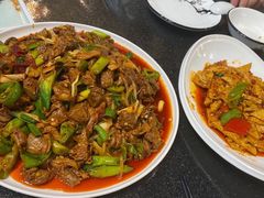 炒肉片-穆豪麦蒸碗羊羔肉