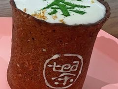 手工奶盖茶-茶是一枝花泡茶店
