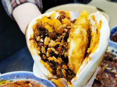 -清真马乐贝腊牛肉蛋黄菜夹馍(马蓉洒金桥店)