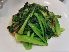 茶树菇炒菜心-北京老铺烤鸭(老城根店)