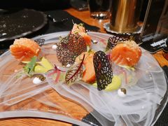 挪威三文鱼配法葱酱汁-AZUL by FUEL蓝色·法式酒馆(琶醍店)