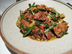 韭菜炒猪肝-花椒笑成都小馆(百脑汇店)